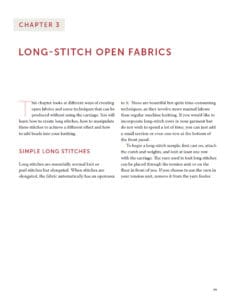 Machine Knitting Techniques: Lace and Open Fabrics Machine Knitting Techniques: Lace and Open Fabrics