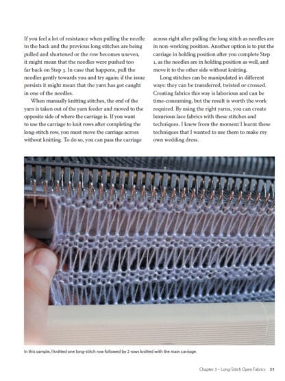Machine Knitting Techniques: Lace and Open Fabrics