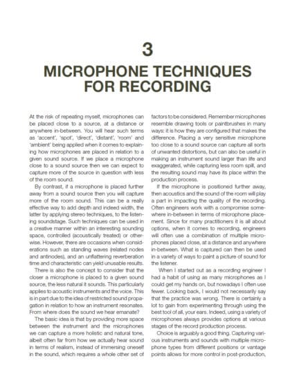 Recording Sound