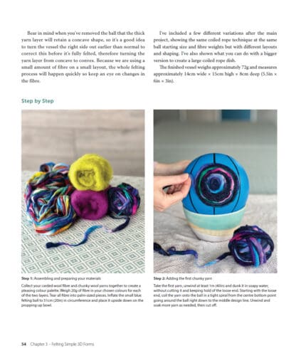Three-dimensional Wet Felting