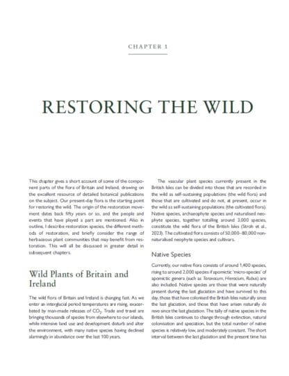 Restoring the Wild