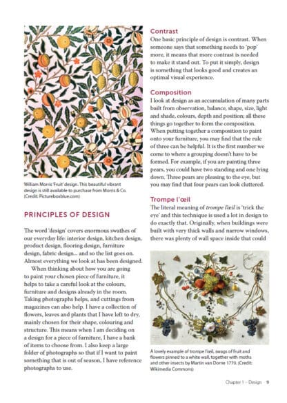Painting and Decorating Furniture with Floral Designs