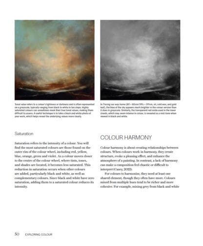 Atmospheric Landscapes using Oils and Cold Wax