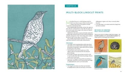 Printing Birds and Wildlife In Linocut