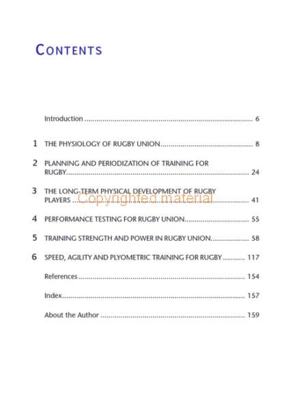 Strength and Conditioning for Rugby Union