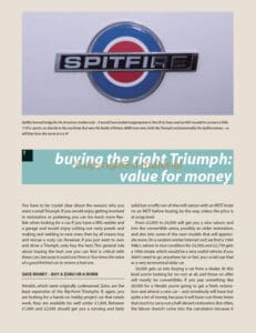 Everyday Modifications for your Triumph Spitfire, Herald, Vitesse and GT6 Everyday Modifications for your Triumph Spitfire, Herald, Vitesse and GT6