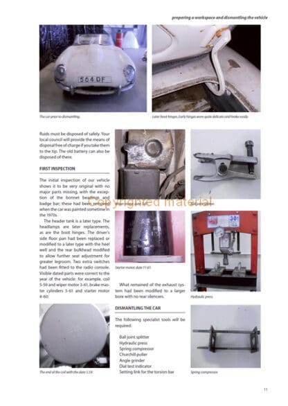 E-type Jaguar Restoration Manual