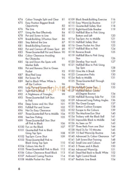 147 Snooker Drills and Exercises
