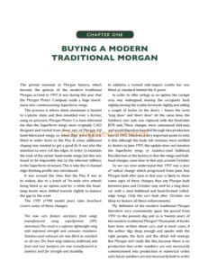 Buying and Maintaining a Modern Traditional Morgan Buying and Maintaining a Modern Traditional Morgan