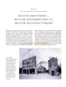 The Rootes Story The Rootes Story