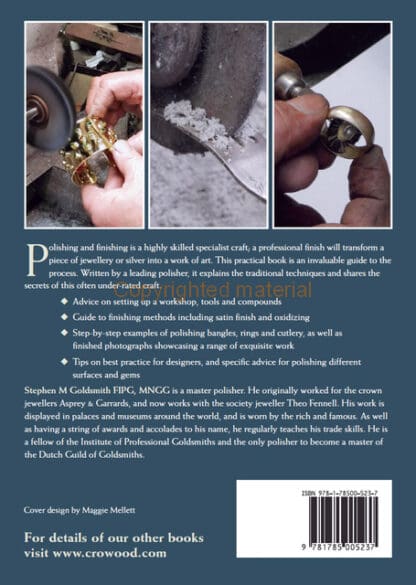 Polishing and Finishing for Jewellers and Silversmiths