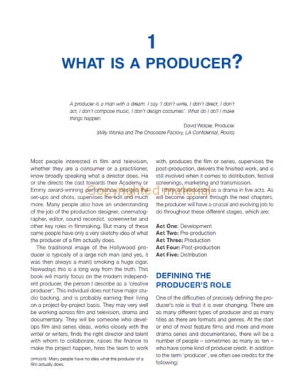 Producing for Film and Television