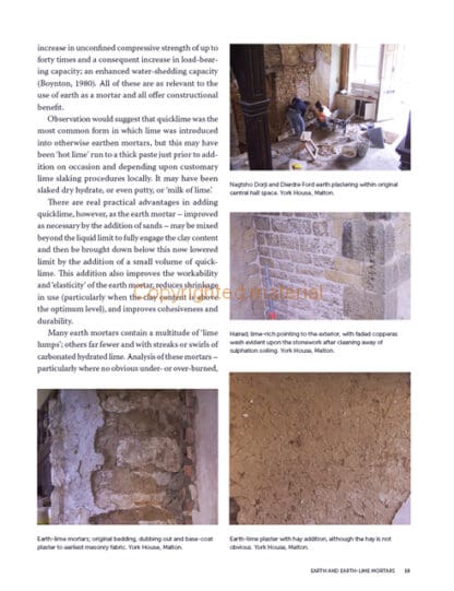 Hot Mixed Lime and Traditional Mortars