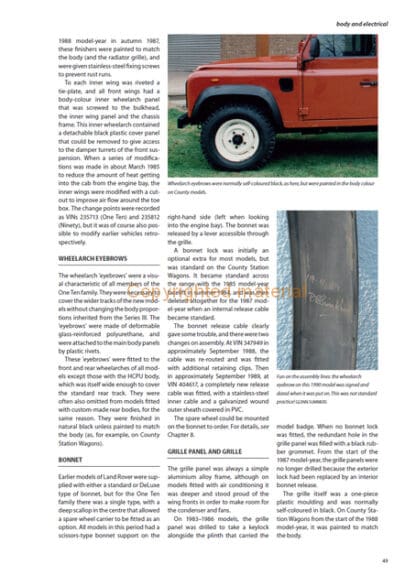 Land Rover One Ten and Ninety Specification Guide