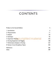 The Biomechanics of Rowing The Biomechanics of Rowing