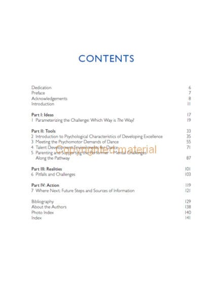 Performance Psychology for Dancers