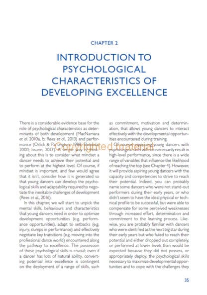 Performance Psychology for Dancers
