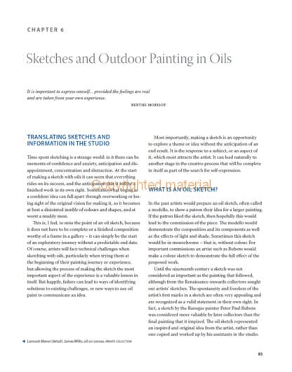 Painting Buildings in Oils