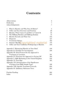 Mastitis In Cattle Mastitis In Cattle