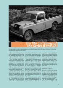 Land Rover Series II and IIA Specification Guide Land Rover Series II and IIA Specification Guide