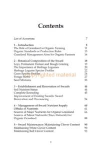 Grassland Management for Organic Farmers