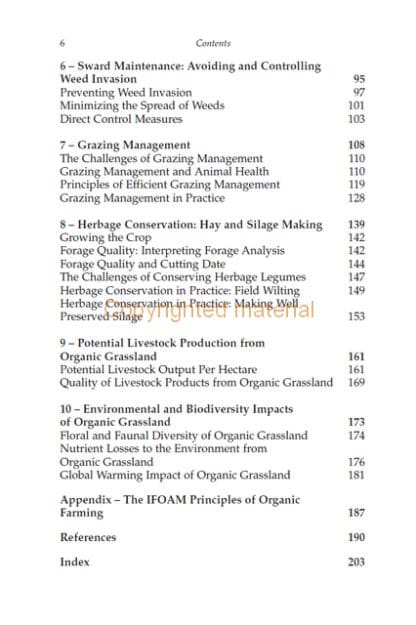 Grassland Management for Organic Farmers