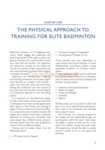 High Performance Badminton High Performance Badminton