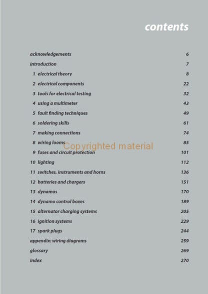 Classic Motorcycle Electrics Manual