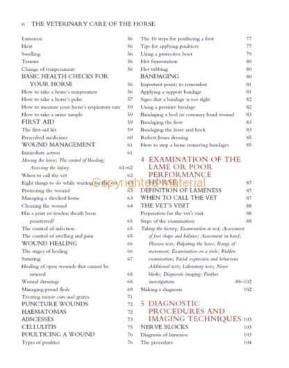 Veterinary Care of the Horse